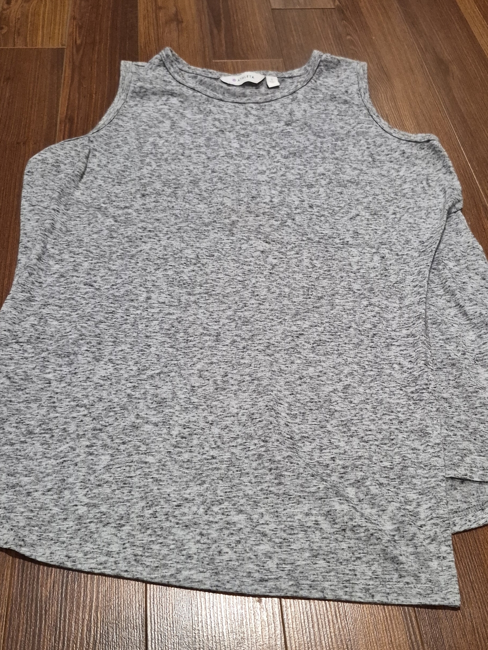 Athleta Heather Gray Wrap Crossover Tank Top